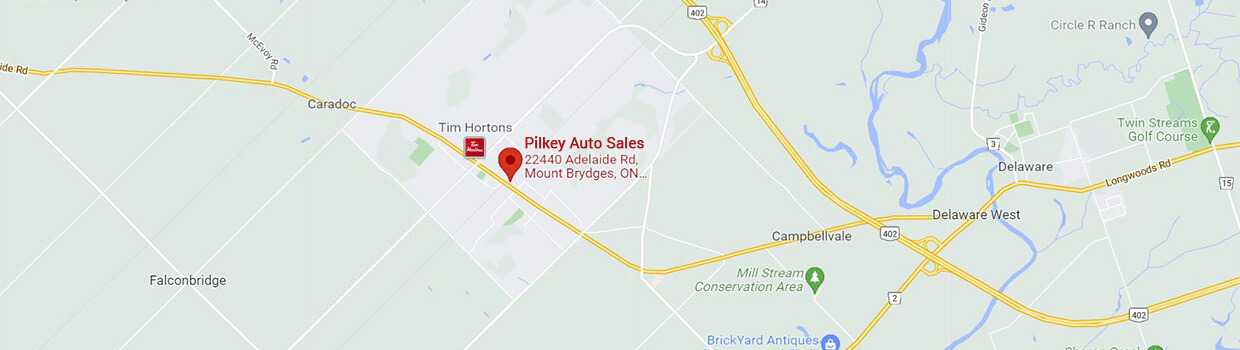 Map to Pilkey Auto Sales - Links to Google Maps